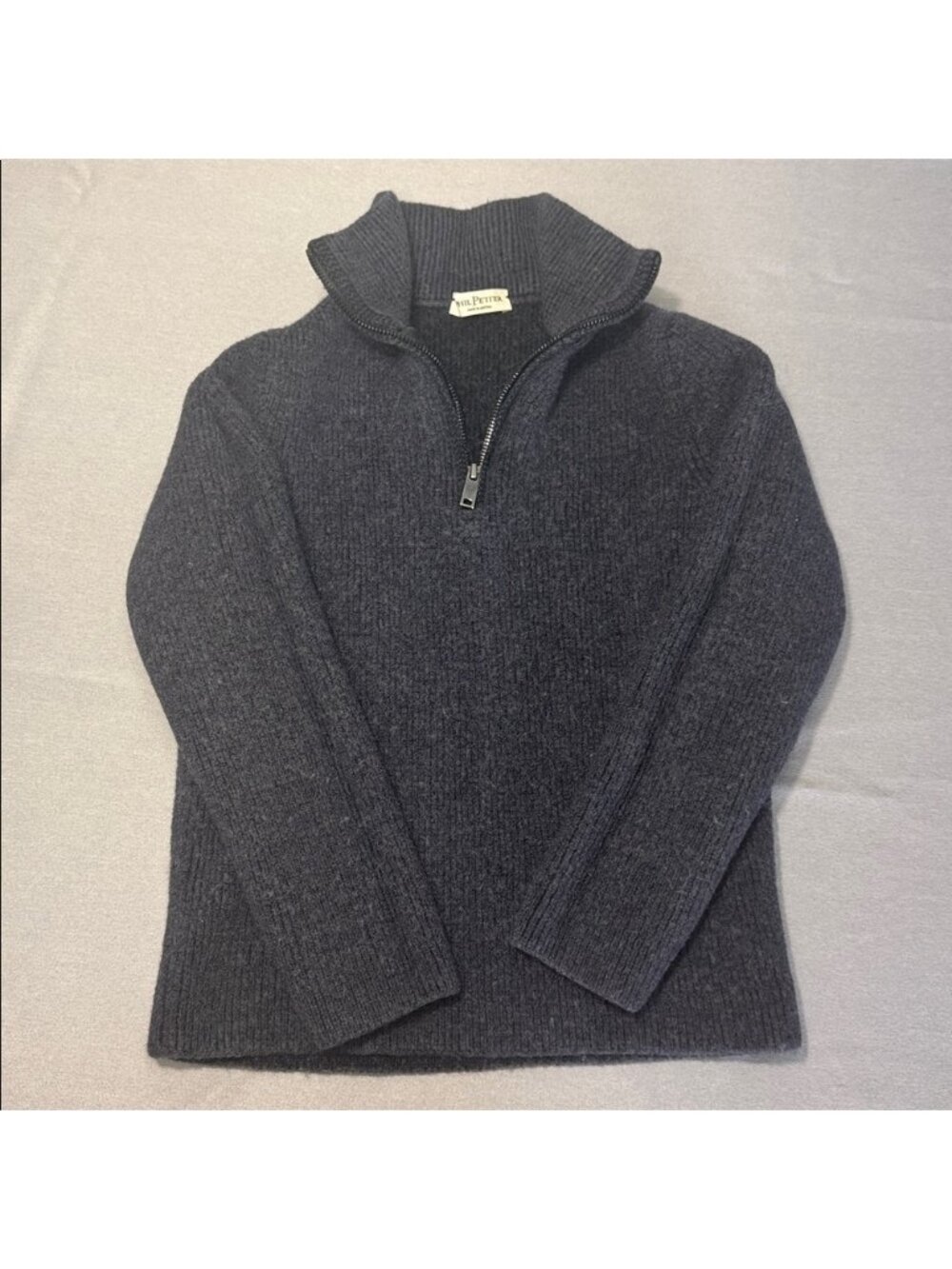 Phil Petter Half Zip Austria 100% Merino Wool Navy